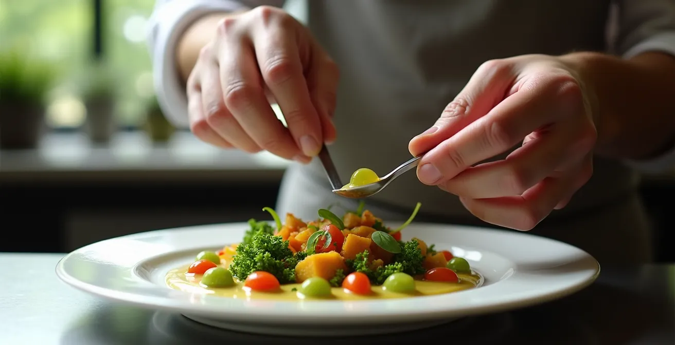 Portrait intimiste d'une création végétale utilisant les techniques moléculaires