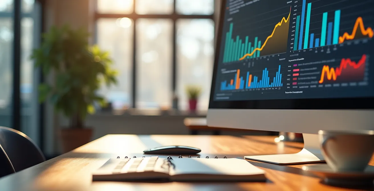 Tableau de bord digital affichant les KPIs essentiels d'un restaurant